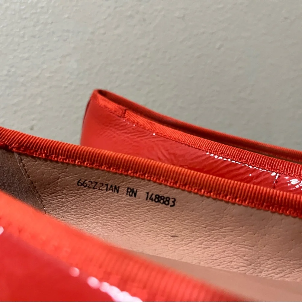 Anthropologie Bibi Lou Heeled Ballet Pumps Red 41 EU 10 US - Picture 11 of 16